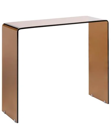 Konsollbord KENDALL Herdet glass Brun v:7123539 Konsollbord KENDALL Herdet glass Brun v:7123539