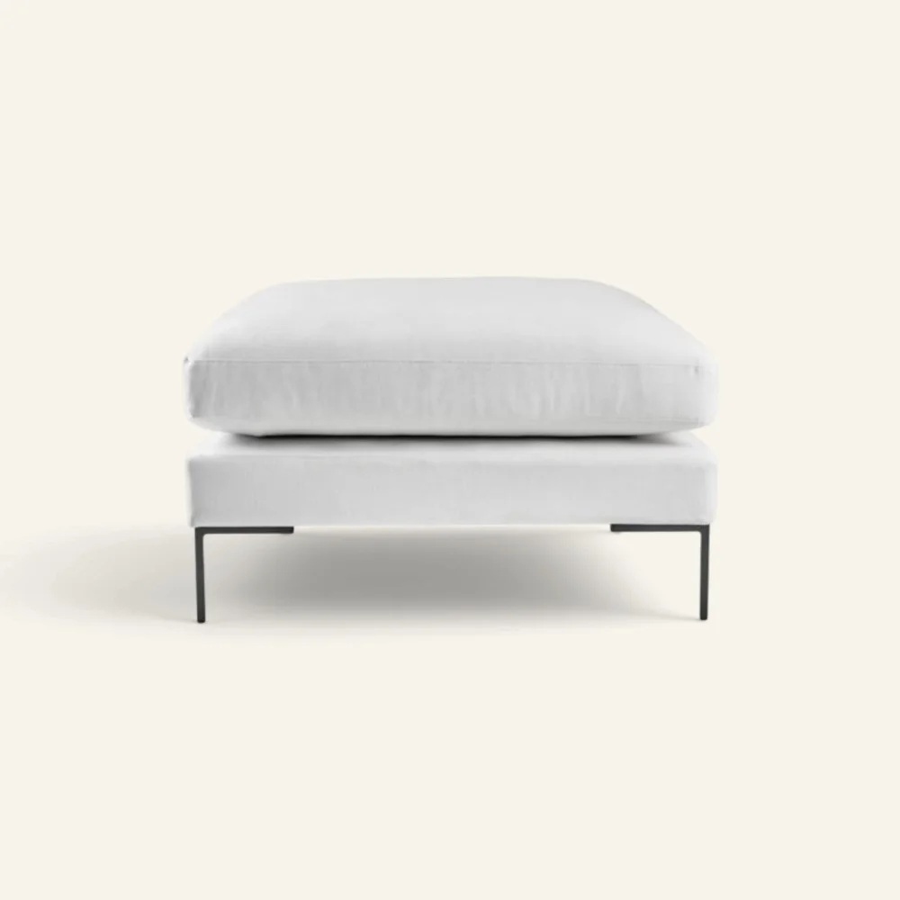 Puff hvit – 90x90x50 cm v:7058190 Puff hvit – 90x90x50 cm v:7058190