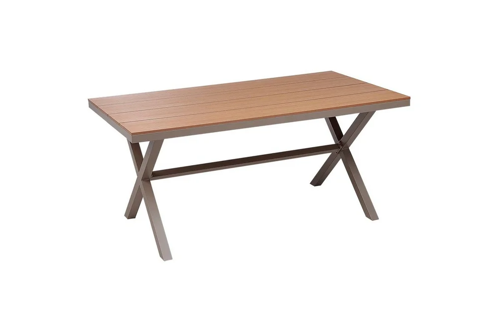 Trädgårdsbord Beliani Tiano Light wood||Grey v:2713511