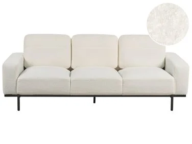 Sofa 3-seter SOVIK Bouclé Off white v:1654282
