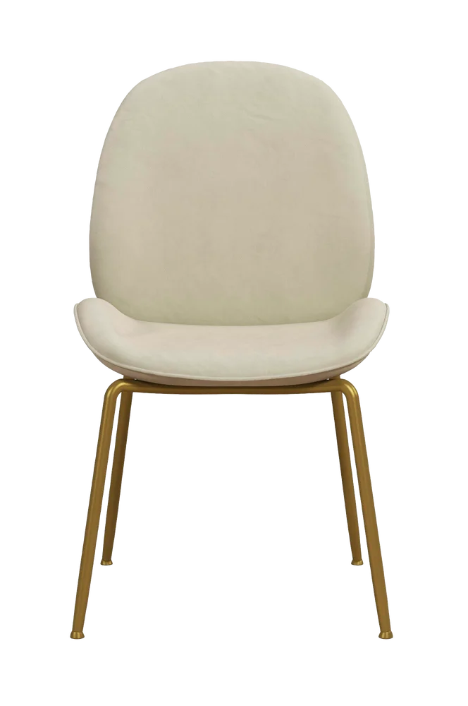 Spisestol polstret Astor - Hvit m v:7739856