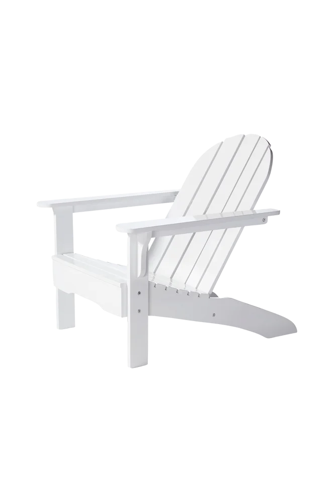 Dekkstol Adirondack - Hvit - Utemøbler & hage | m v:3341912