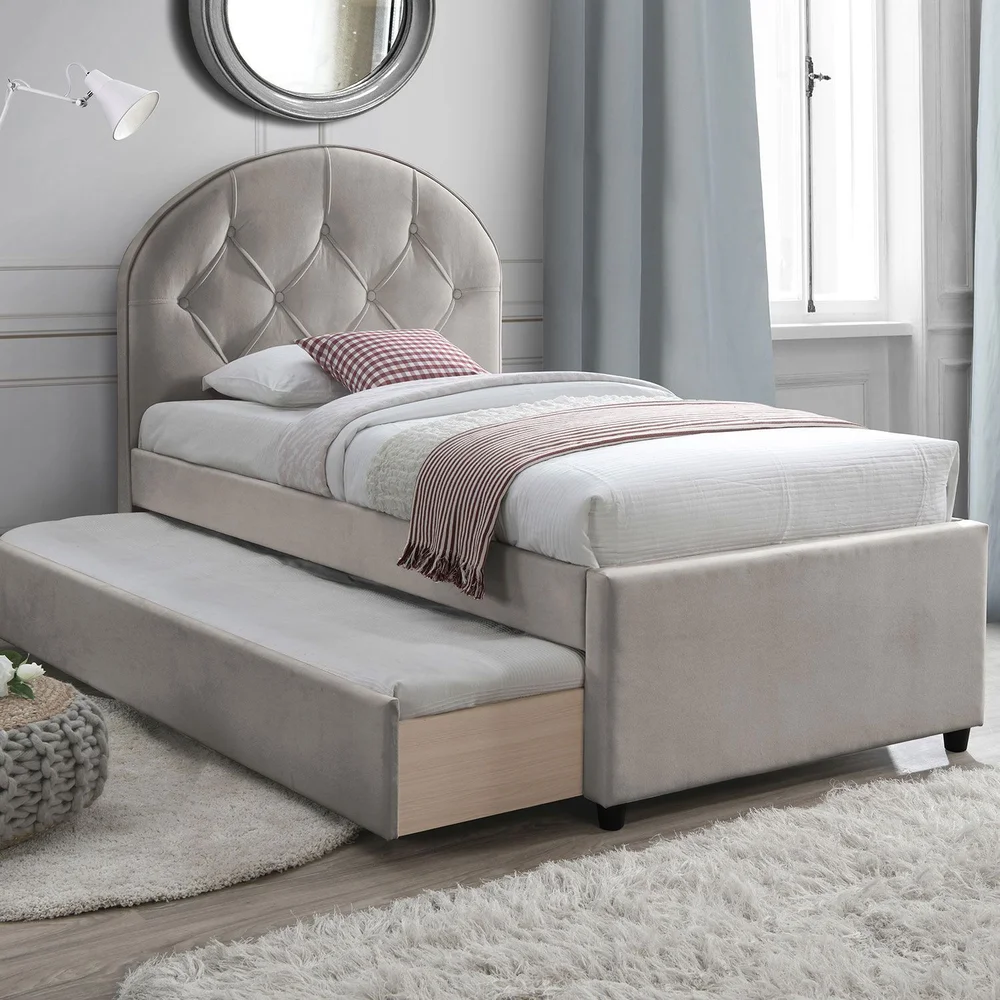 Seng HOME4YOU Lara med madrass Harmony Uno 90×200 cm champagne v:8846018 Seng HOME4YOU Lara med madrass Harmony Uno 90×200 cm champagne v:8846018