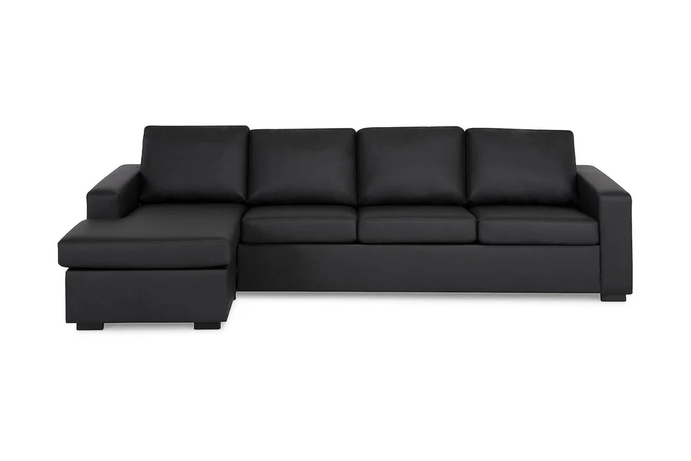Crazy 4-seters Vendbar L-formet Sjeselongsofa i Kunstlær v:3827363