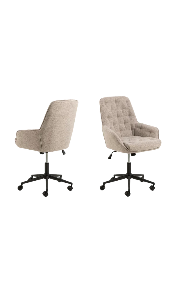 Erik skrivebordsstol – Beige m v:2414952 Erik skrivebordsstol – Beige m v:2414952