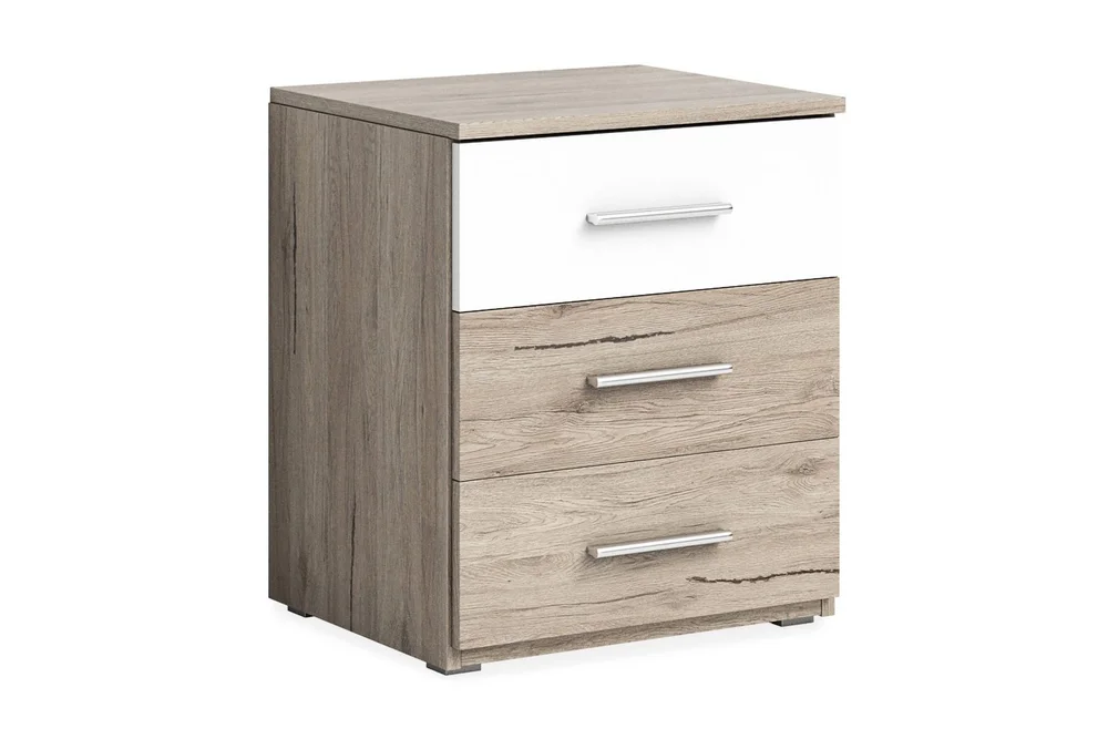 Joannie Nattbord 51 cm med Oppbevaring 3 Skuffer v:4627521
