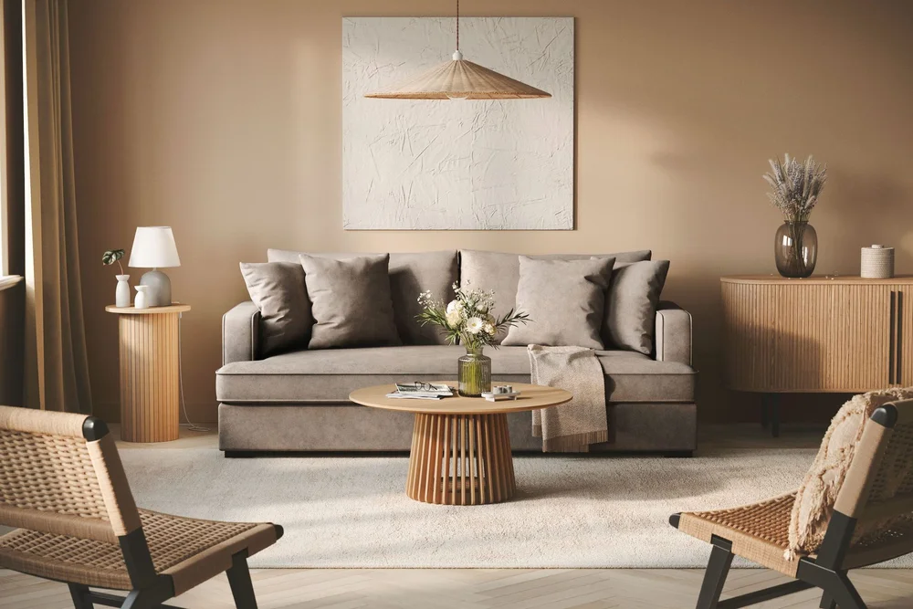 Rossita 3-seters Dyp Sofa med Hel Pute i Stoff v:8917487
