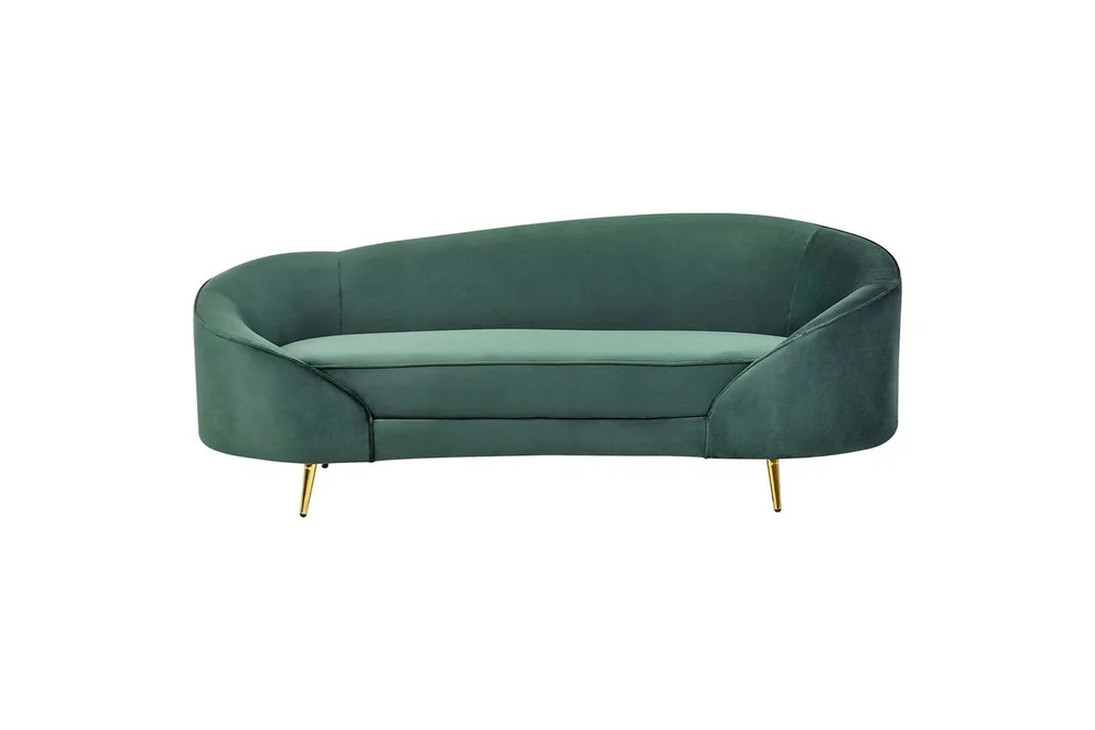 3-sitssoffa Beliani Savar Blå, Svart Dark green||GOLD v:1074793