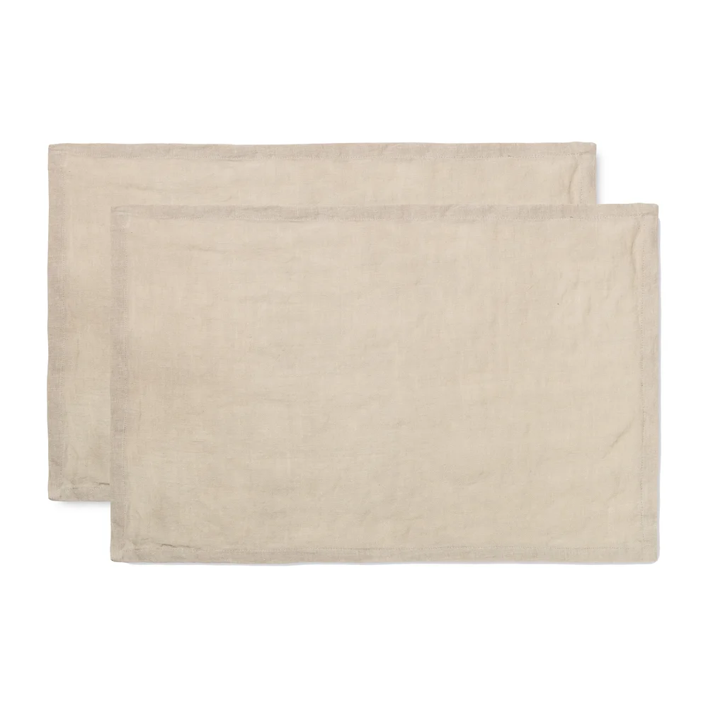 Ferm Living spisebrikke lin 2-pakning v:8326032 Ferm Living spisebrikke lin 2-pakning v:8326032