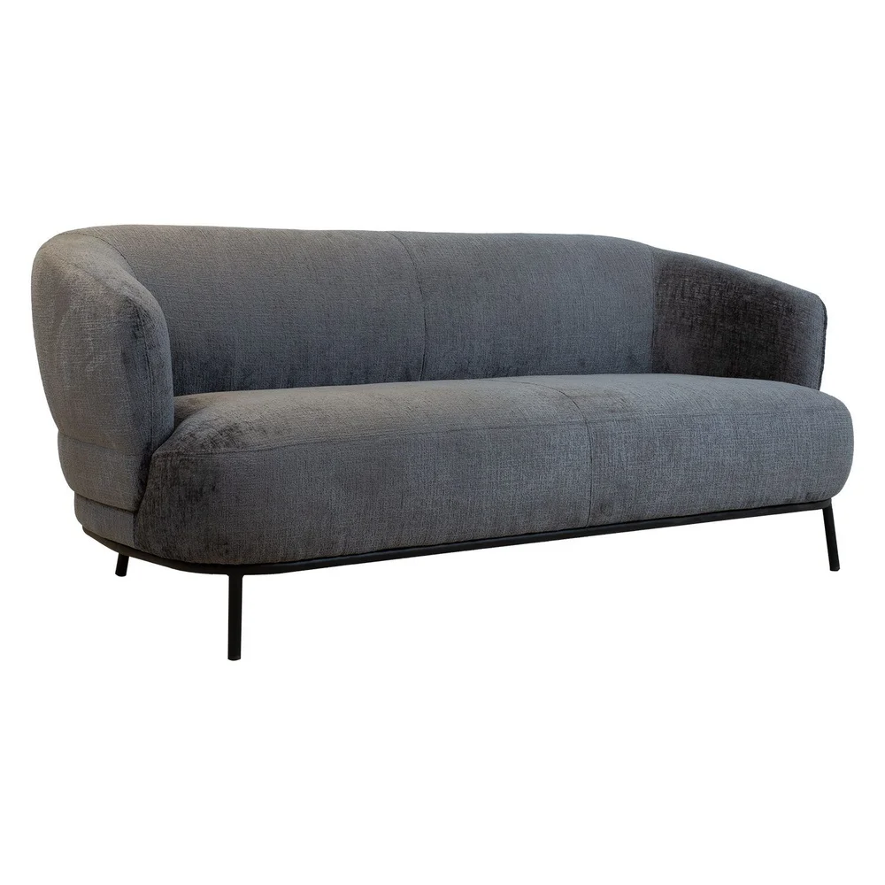 Sofa HOME4YOU Gemala 2,5-seter Mørk grå v:3328453