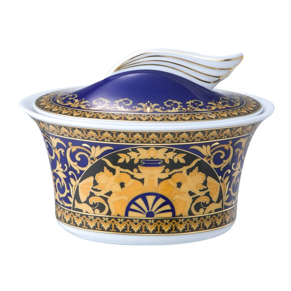 Versace Medusa Blue sukkerskål v:5071603 Versace Medusa Blue sukkerskål v:5071603