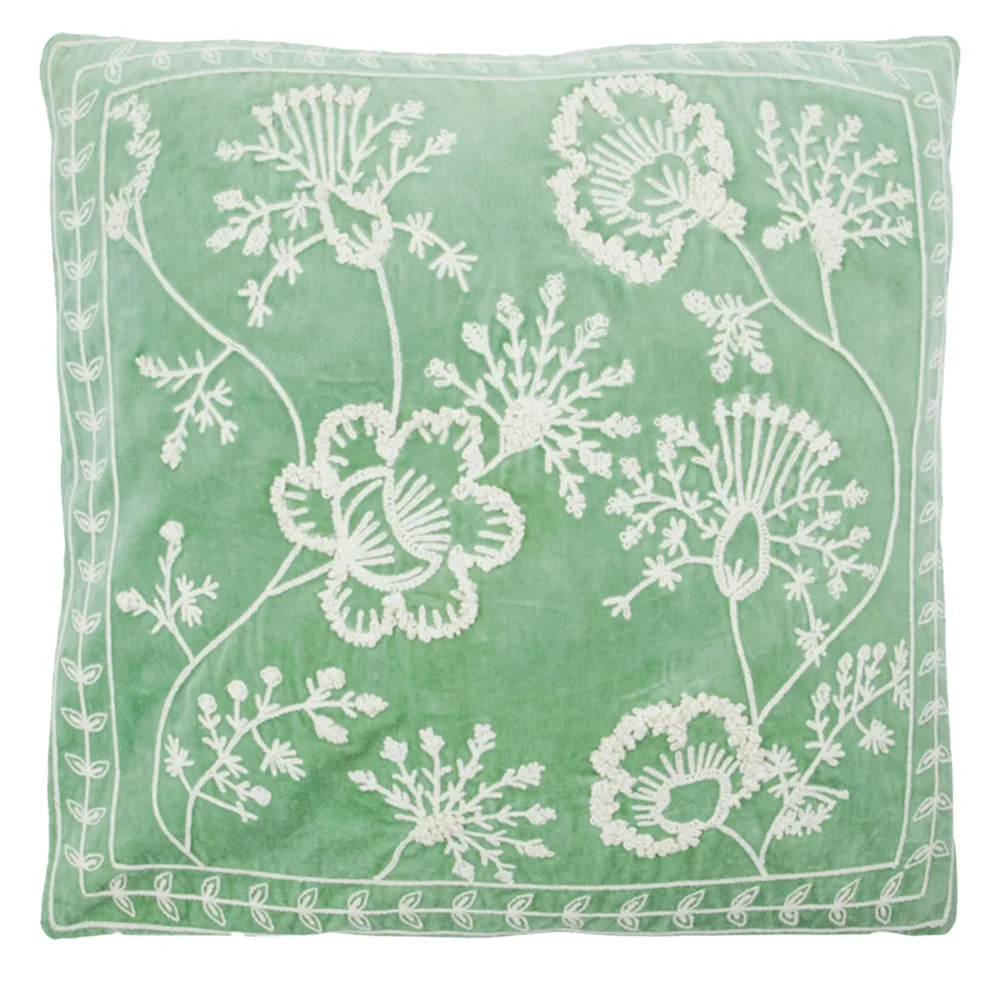 Mano Putetrekk 50x50 cm, Off-white / Mint Green v:7022976