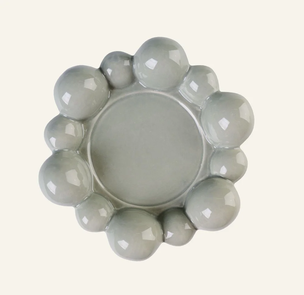 Lysholder grønn – 16,2×16,2×4 cm v:4641934