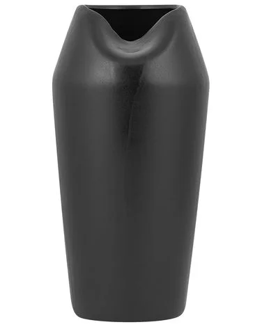 Dekorativ vase APAMEA 33 cm Steintøy Svart v:2033833 Dekorativ vase APAMEA 33 cm Steintøy Svart v:2033833