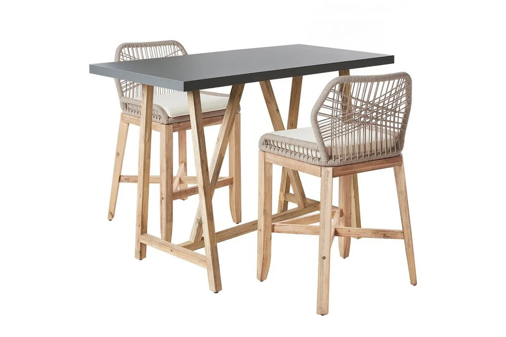 Cafeset Beliani Talamone Light wood v:8939785 Cafeset Beliani Talamone Light wood v:8939785