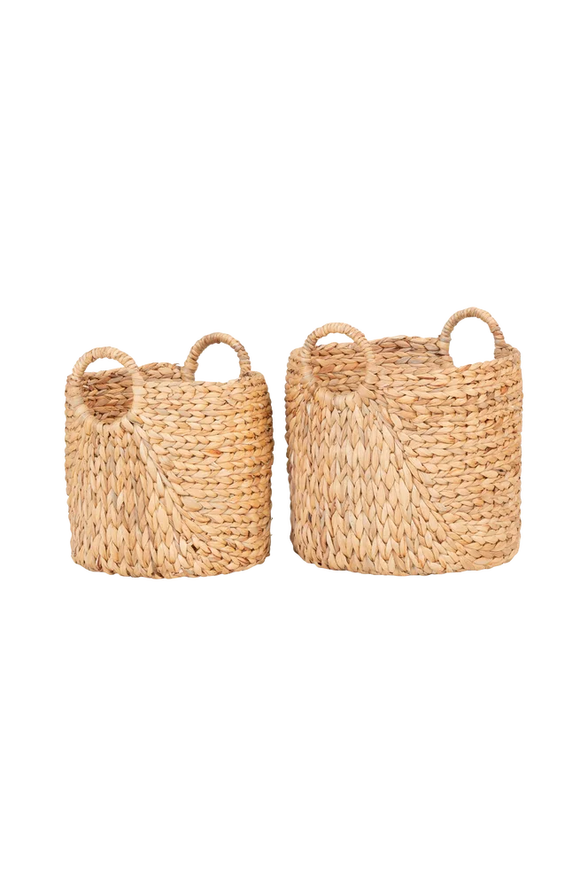 Rund kurv Passo, 2-pk – Brun – Dekor | m v:1076100 Rund kurv Passo, 2-pk – Brun – Dekor | m v:1076100
