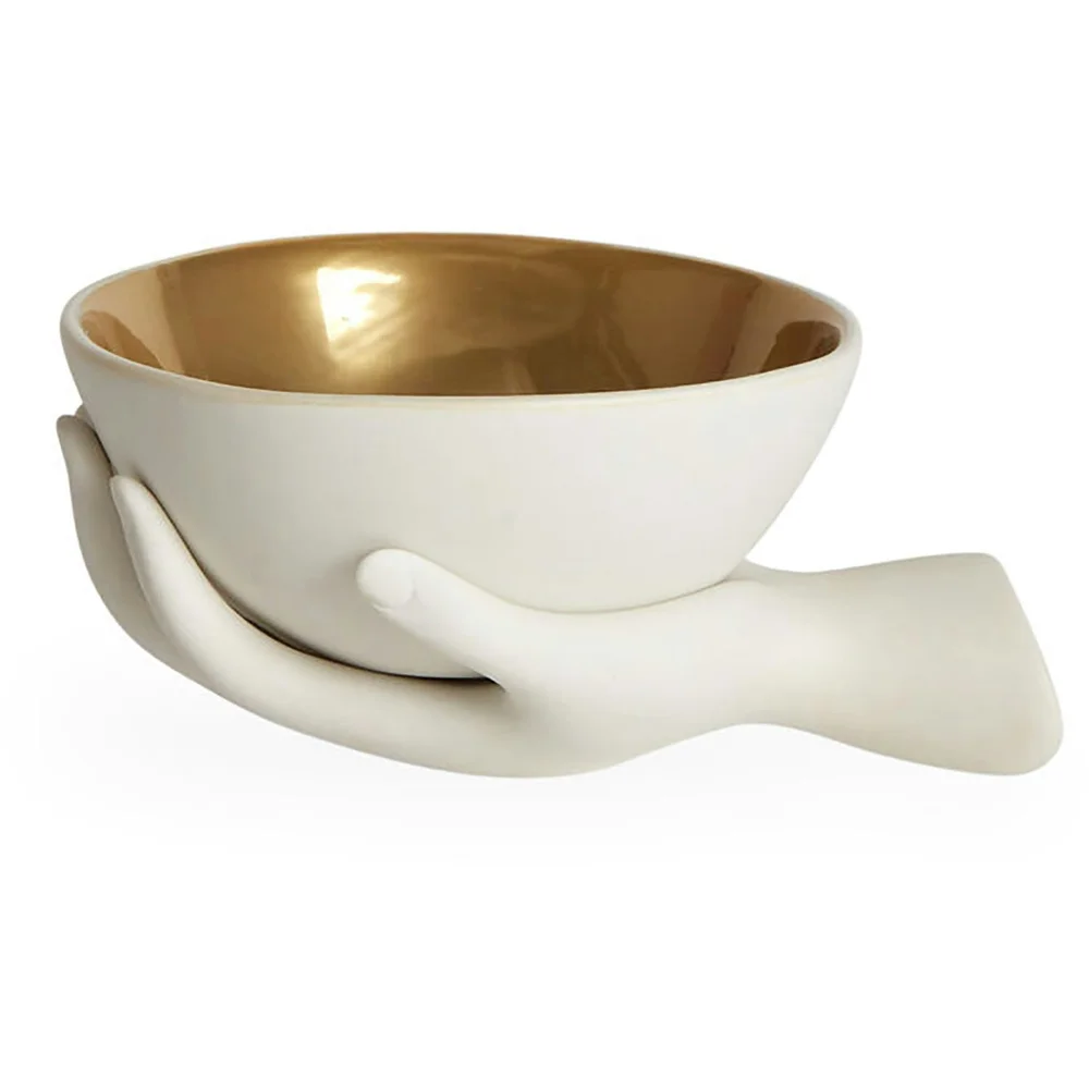 Eve Accent Bowl Interior, White/Gold v:9519722 Eve Accent Bowl Interior, White/Gold v:9519722