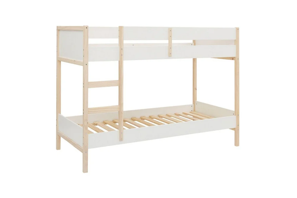 Køyeseng Square Line Hvit, 150x205x96 cm v:7880413