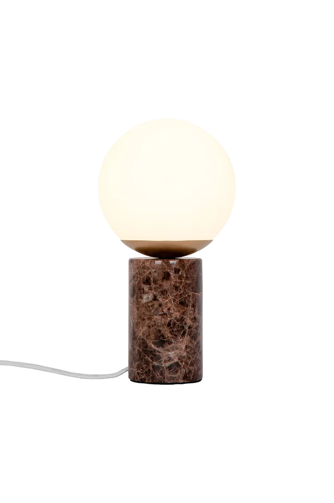 Bordlampe Lilly Marble - Brun - Belysning | m v:4492985