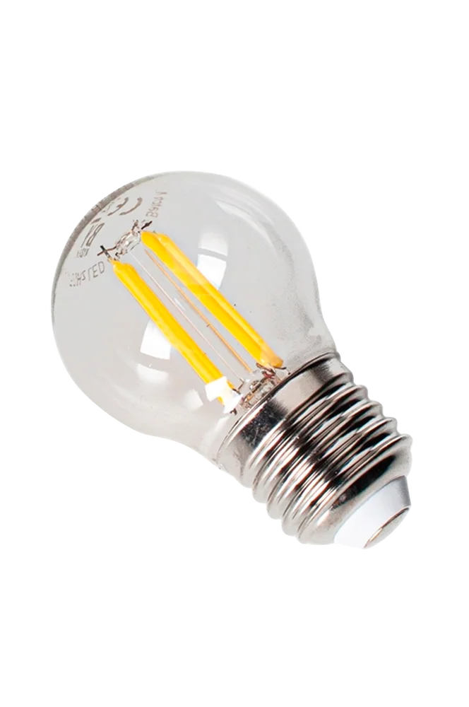 LED filament dekorpære dimbar E27 klart glass - Hvit - Belysning | m v:5318967