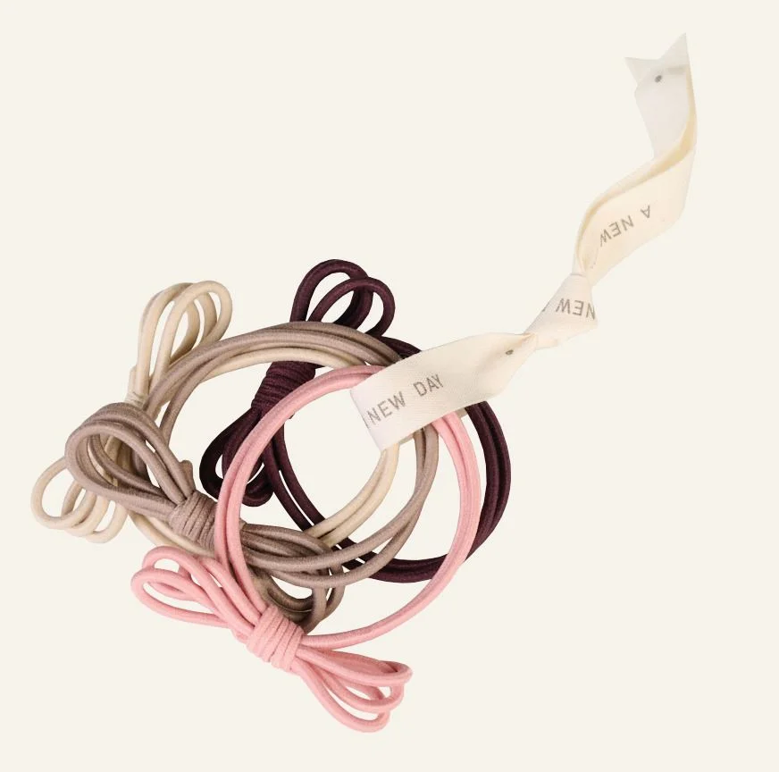 4 pk hårstrikk multi rosa – ø6cm v:5411559