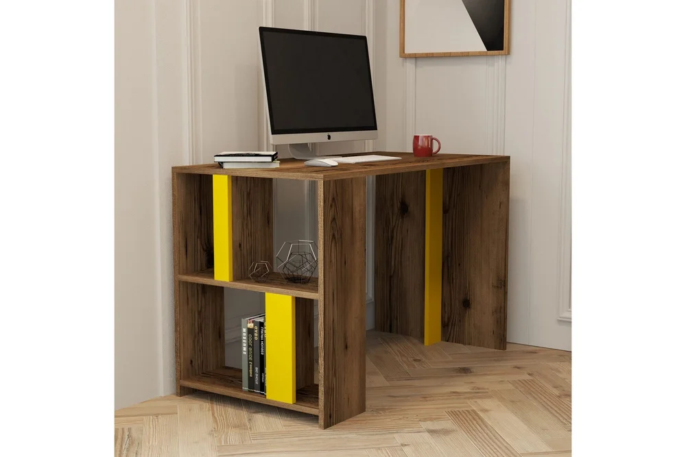 Timiza Skrivebord 120 cm med Oppbevaringshylle v:4067134