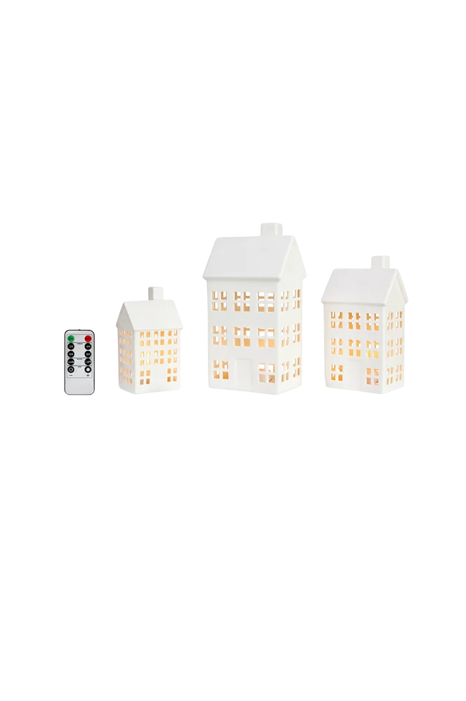 Borddekorasjon Eton 3-sett B/O – Hvit – Dekor | m v:1384575