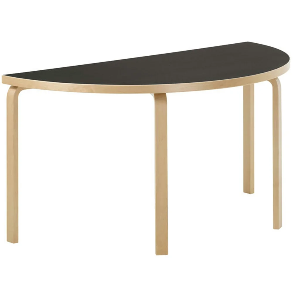 Aalto 96 Bord Halvrund, Sort Linoleum v:8248468 Aalto 96 Bord Halvrund, Sort Linoleum v:8248468