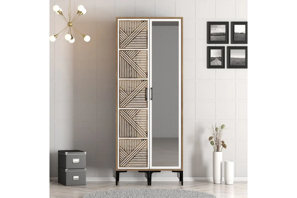 Kumsal Garderobe med Speil v:4783465