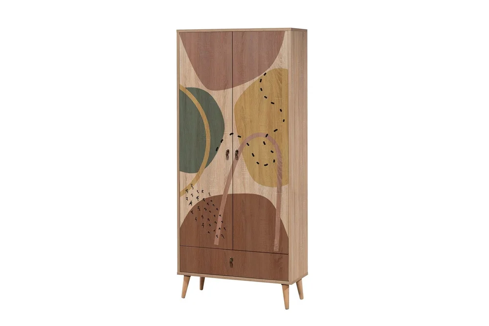 Bertoaria Garderobe 80x190 cm Brun v:4286308