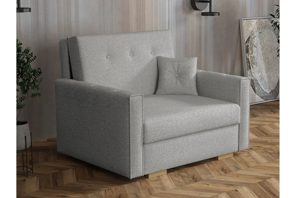 Ajiz Sovesofa 2-seter i Bouclé v:7678443