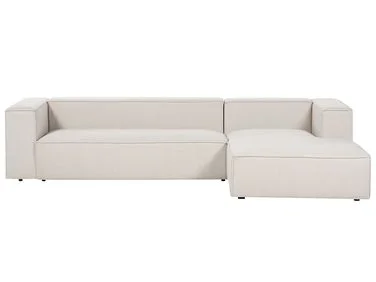 Hjørnesofa 3-seter VERNON Lys beige Venstrevendt v:3306786 Hjørnesofa 3-seter VERNON Lys beige Venstrevendt v:3306786