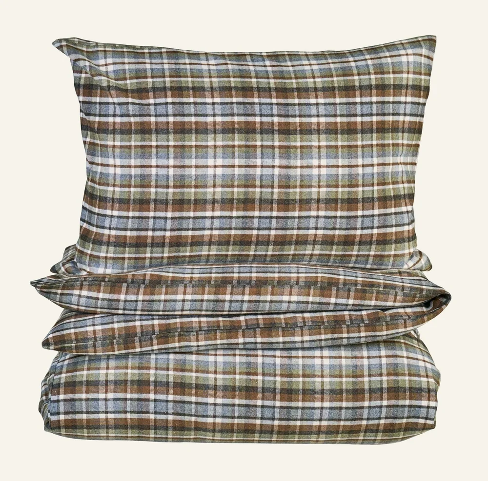 Garnfarget flanell sengesett multi – 140×220 cm v:3578931