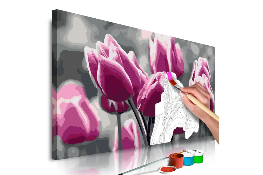 Gjør-det-selv Maleri Tulip Field 60×40 cm v:3440123 Gjør-det-selv Maleri Tulip Field 60×40 cm v:3440123