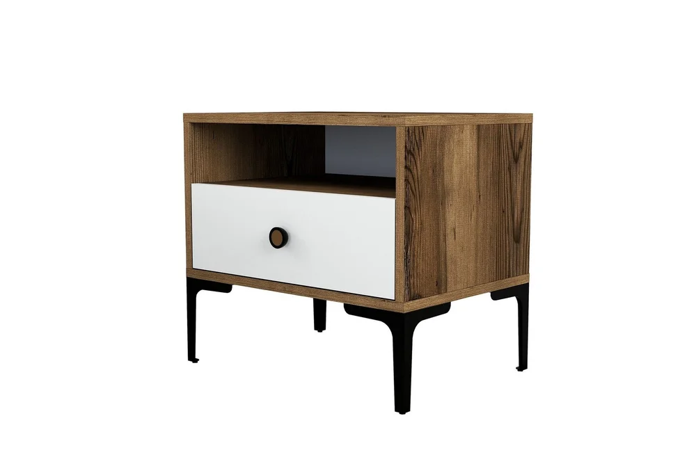 Ameias Nattbord 56×40 cm Brun/Hvit v:6126808