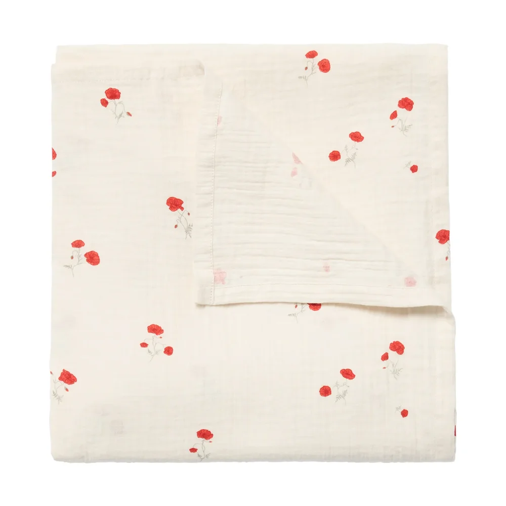 Poppy Muslin svøpteppe v:4645708