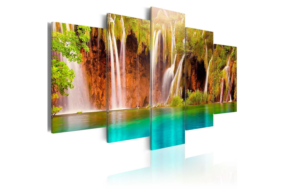 Bilde Forest Waterfall 100x50 v:4893593