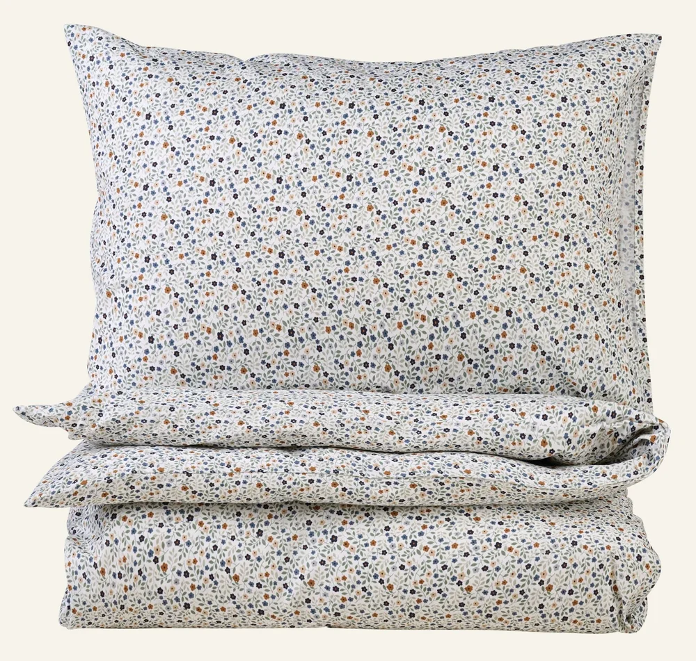 Bomull sengesett multi blå – 140×200 cm v:8633988 Bomull sengesett multi blå – 140×200 cm v:8633988