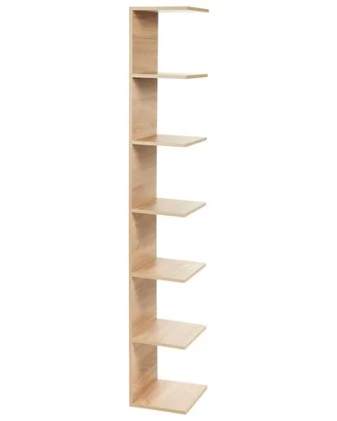 Veggbokhylle ESTON 190 cm Lysebrun v:5935535 Veggbokhylle ESTON 190 cm Lysebrun v:5935535