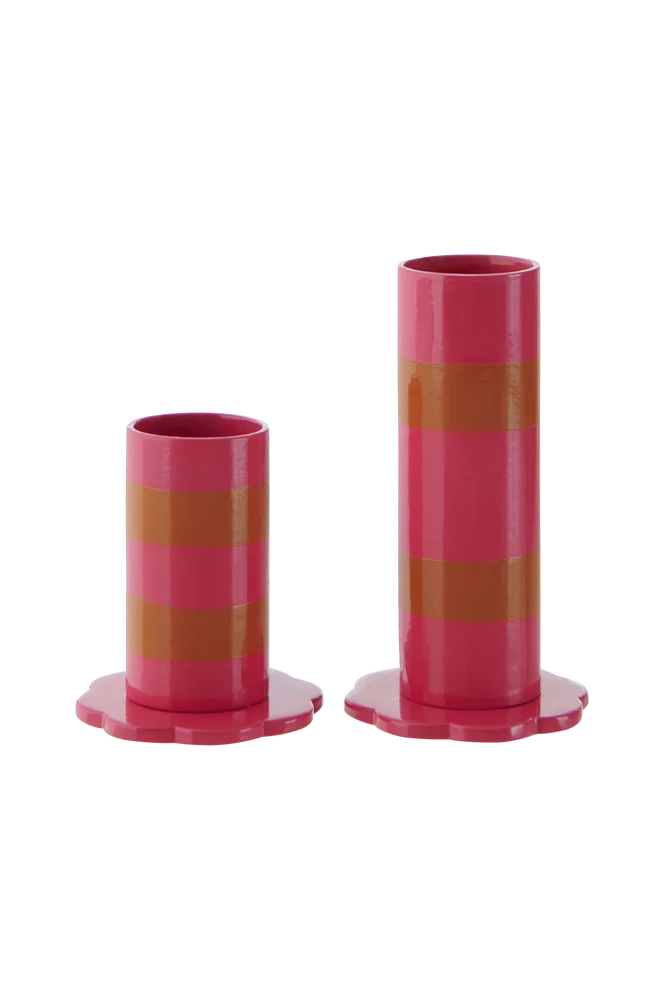 Lysestake Arty Scallop, 2 stk med ulik høyde – Rosa – Dekor | m v:491694 Lysestake Arty Scallop, 2 stk med ulik høyde – Rosa – Dekor | m v:491694