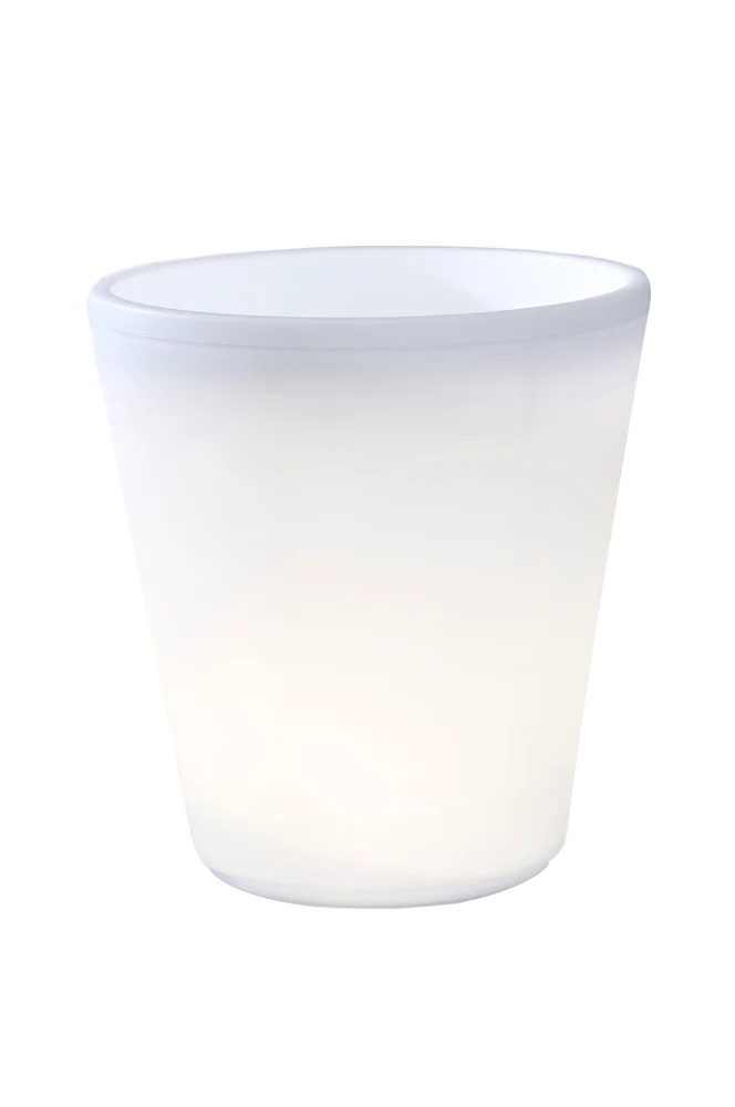 Blomsterpotte Assisi stor LED 40 cm – Hvit – Belysning | m v:5765425