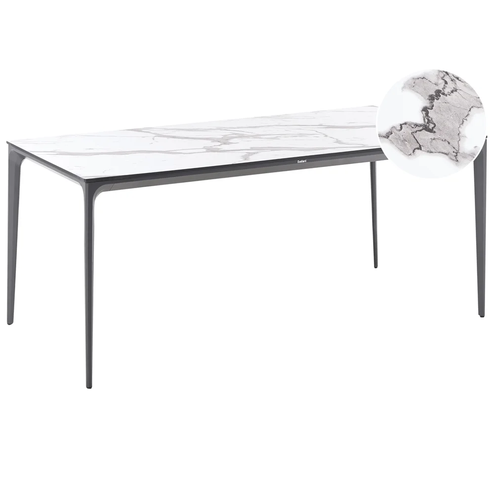 Spisebord utendørs Sovareto 90x180 cm marmoreffekt v:5763681