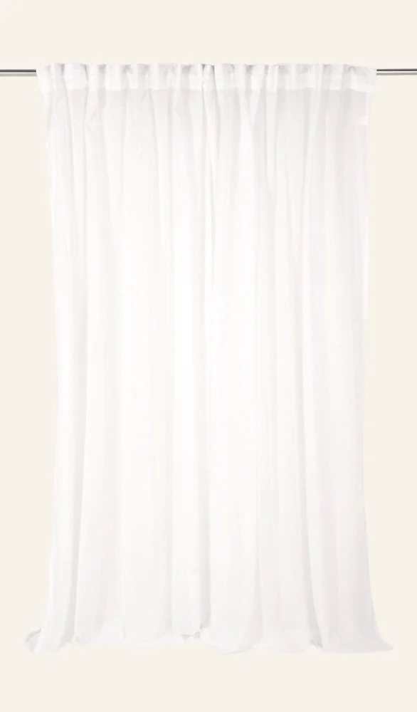 Ekstra bred lingardin hvit – 240×250 cm v:6841397