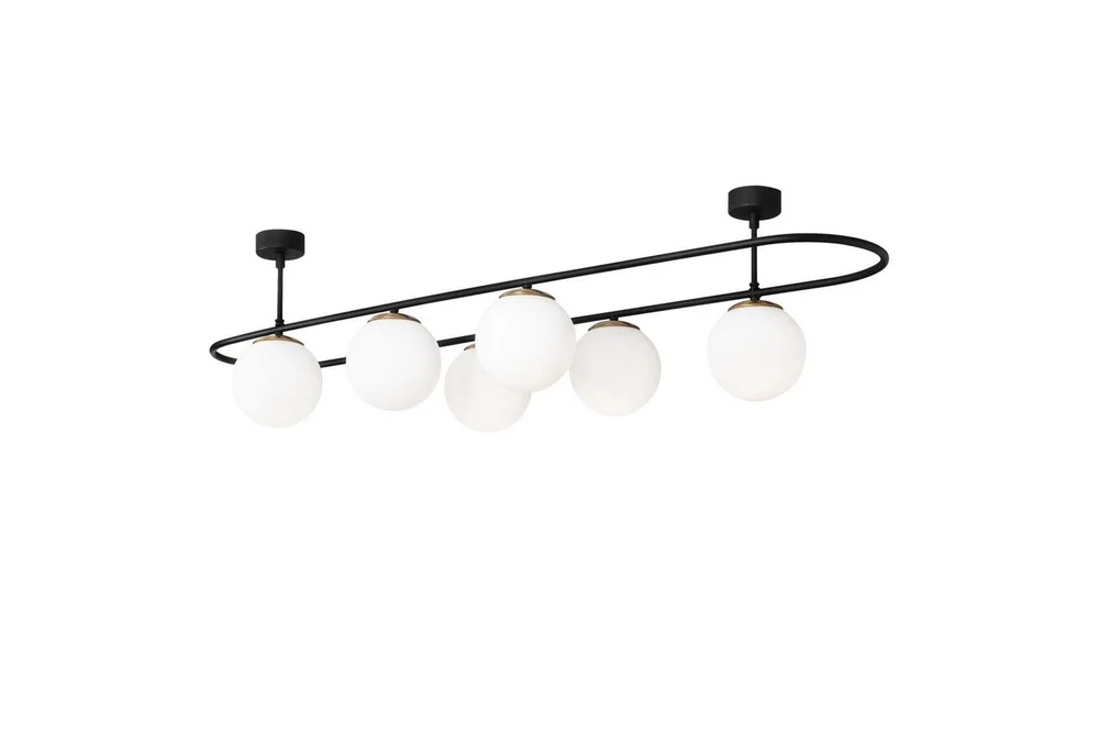 Taklampe Wynel Black / White Seks Kontakt v:6412479