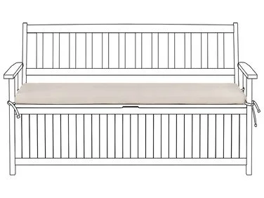 Pute til sittebenk SOVANA 148 x 45 cm Beige v:8332306
