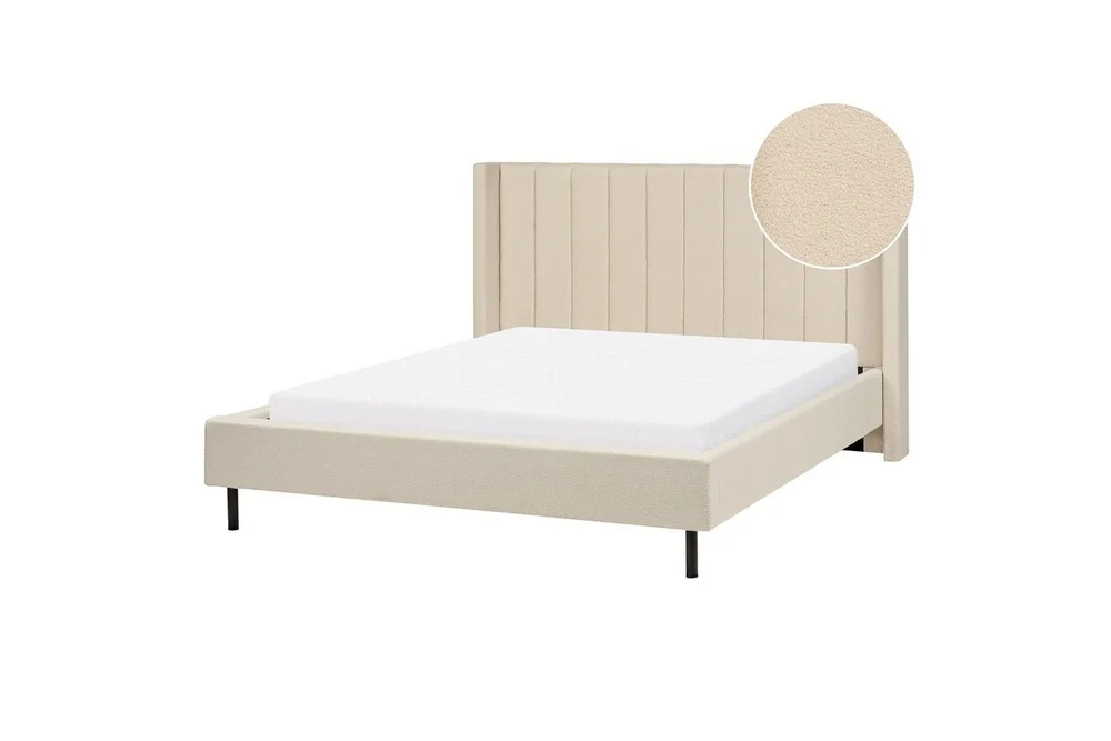 Dubbelsäng Beliani Villette med lamellram 140×200 cm 160×200 v:5207985 Dubbelsäng Beliani Villette med lamellram 140×200 cm 160×200 v:5207985
