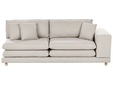 Sofa 2-seters HEDEN med pute Lys beige v:2979589 Sofa 2-seters HEDEN med pute Lys beige v:2979589