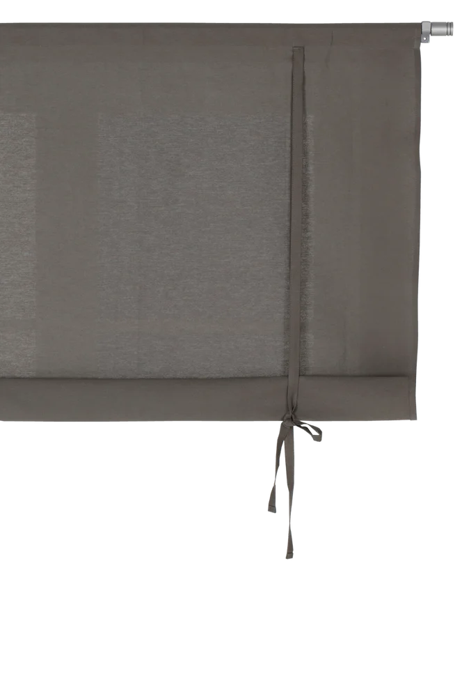 Roll up-gardin halvpanama - Grå - Tekstiler | m v:8778068