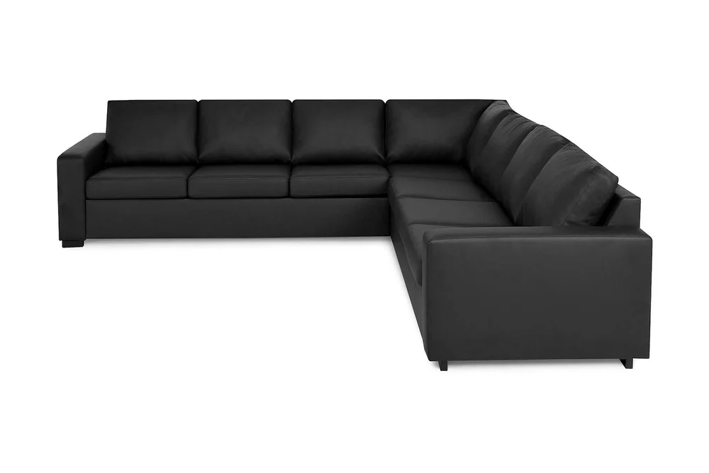 Crazy 6-seters Vendbar L-formet X-Large Hjørnesofa i Kunstlær v:6338940