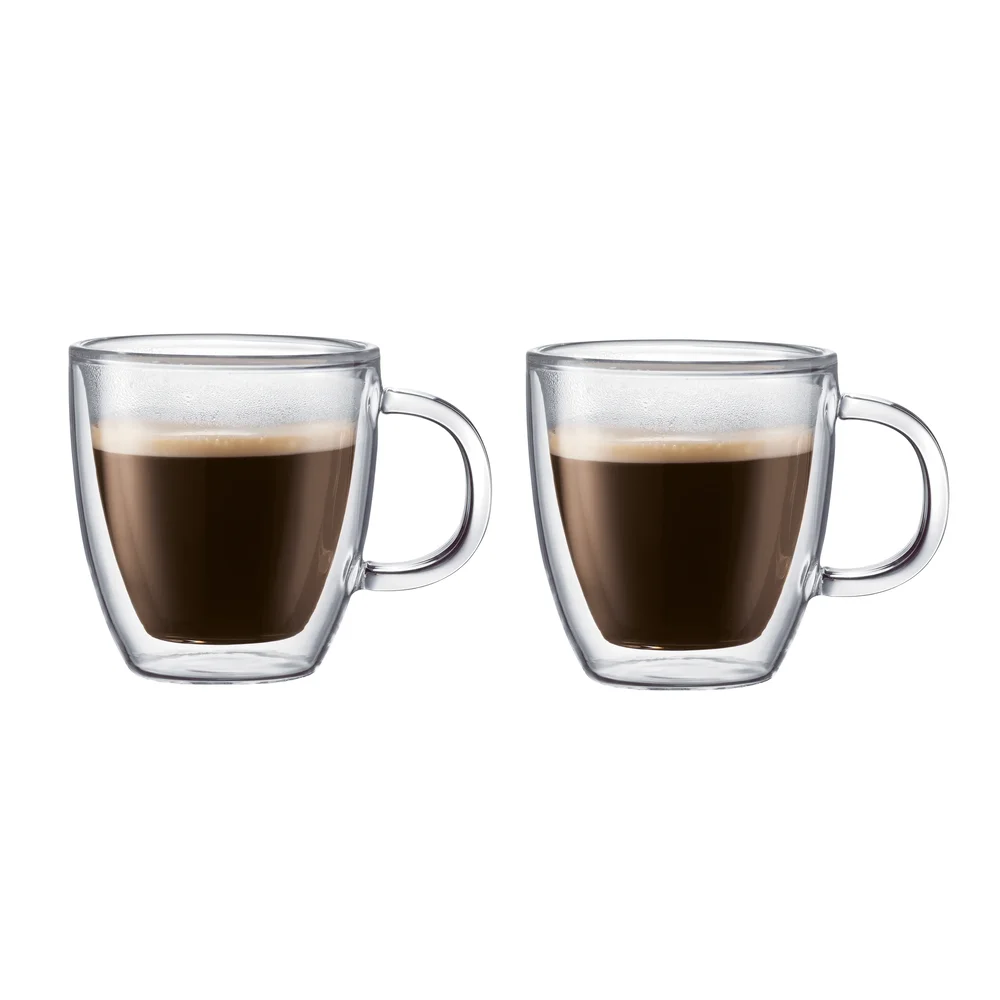 Bistro glass med dobbel vegg og hank 2-pakn. v:1623878